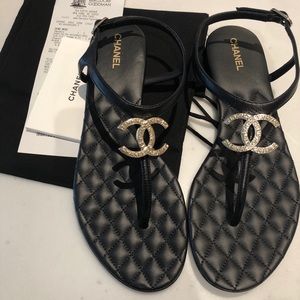 Chanel thong sandals
